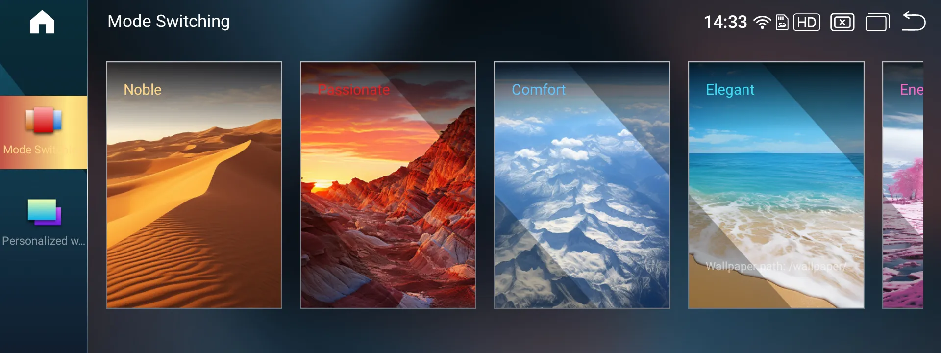 Screenshot of the BMW ID9 theme