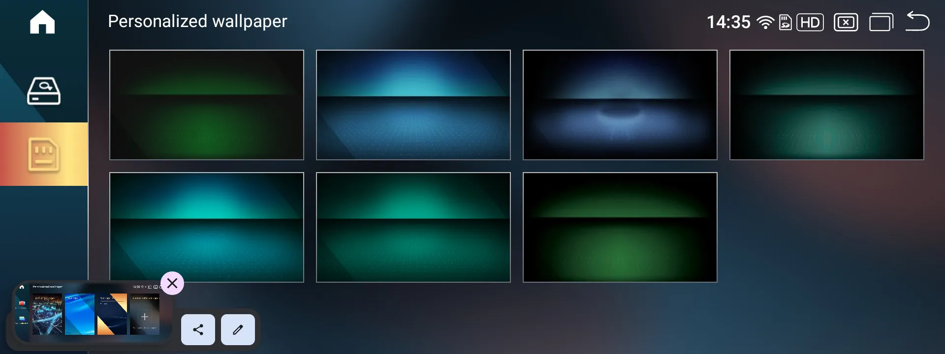 Screenshot of the BMW ID9 theme