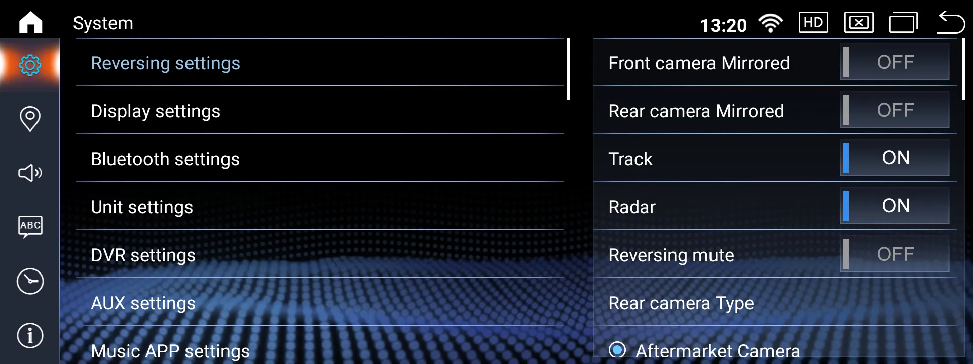 Screenshot of the Lexus LS theme